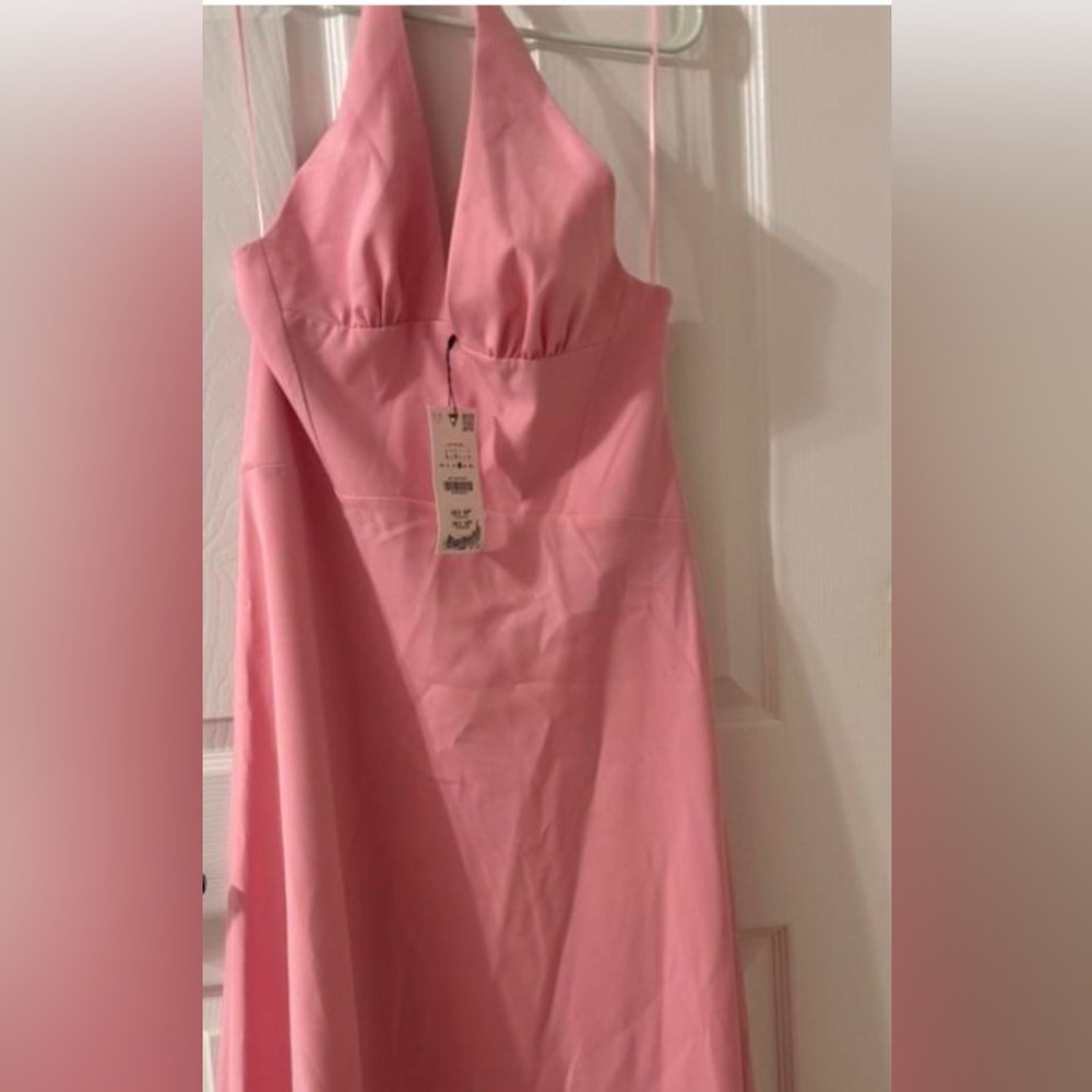 Zara Pink Halter Dress